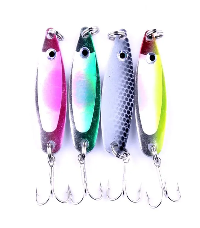 20pcs Fliver Fliver Spinners Giovano di pesca esca dura 5 cm 65g Pesca Spoon Crankbait2262054