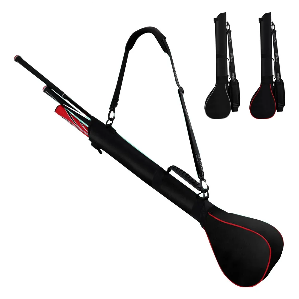 1 pc draagbare lichtgewicht golfclubs dragen tas met drie mini nylon reizen 240424