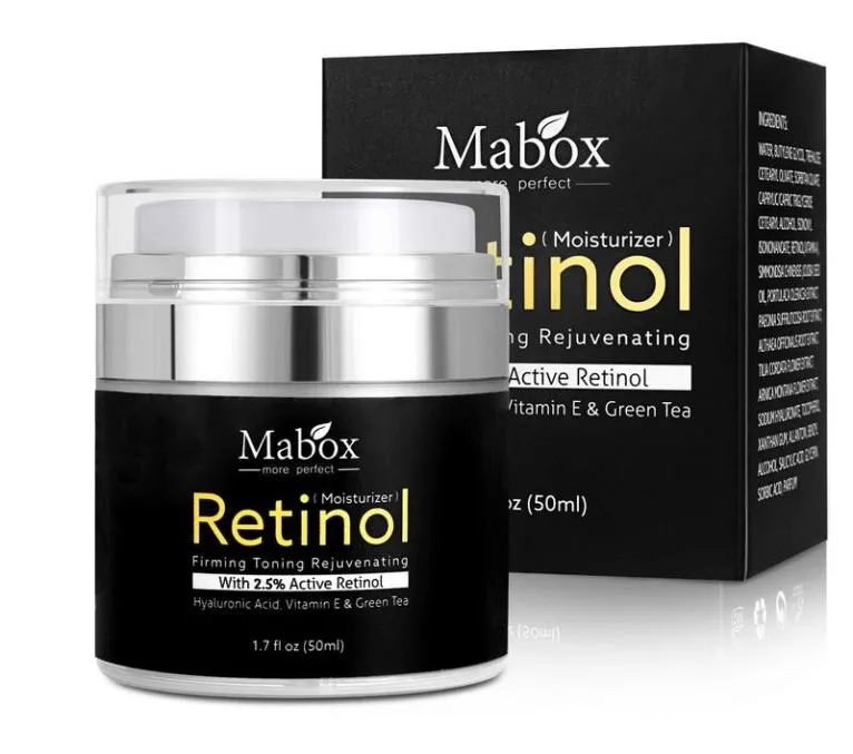I lager mabox retinol 25 fuktighetskräm ansiktskräm och ögon vitamin e natt och dag fuktgivande krämer 8840463