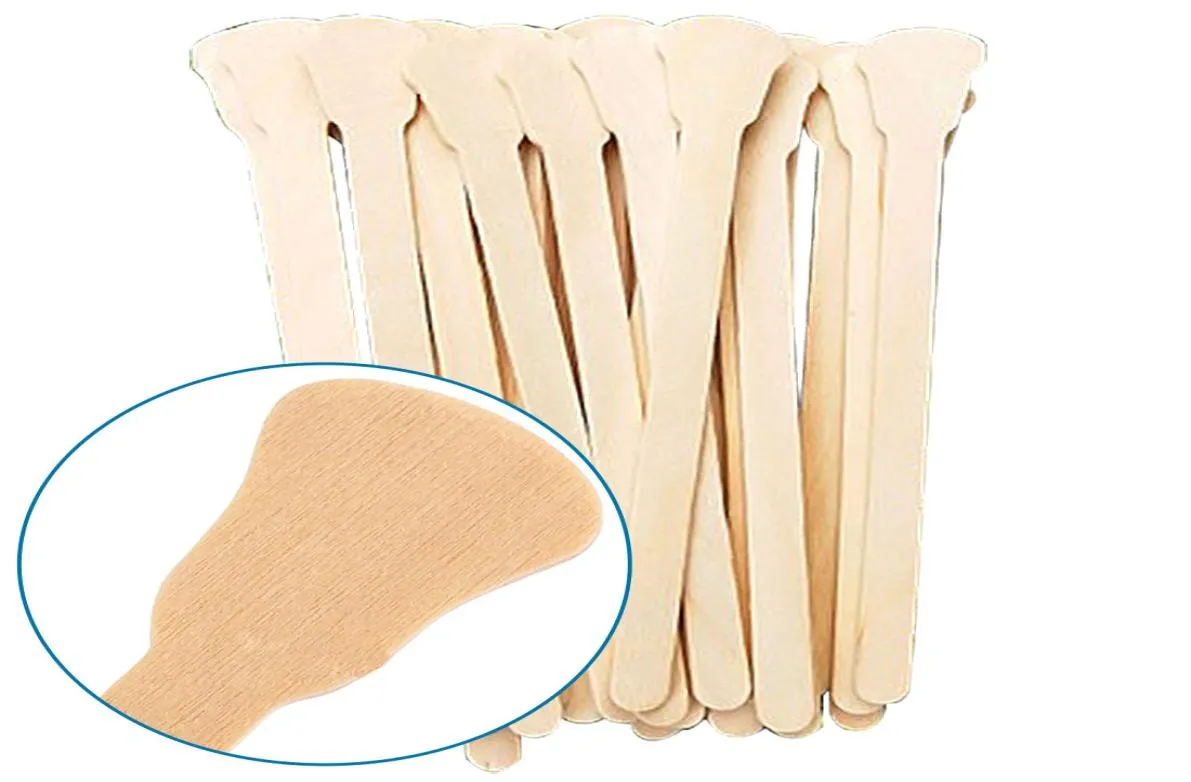 50PCS Wooden Nail Polish Stir Stick Tools Wax Stir Bar Spatula Depilation Disposable Sticks Body Skin 6846699