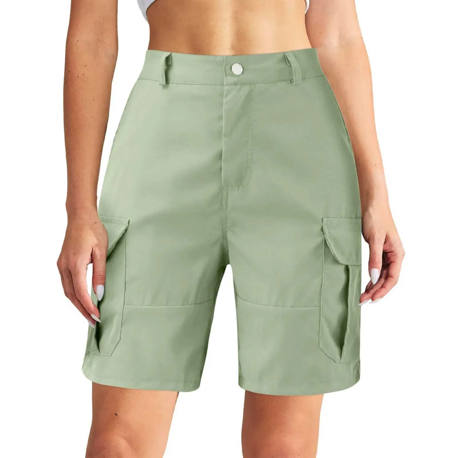 Shorts femminile femminile Shorts Essicking rapido escursionistico short da donna traspirante e leggero pantaloncini da esterno a tasche con cerniera Custine