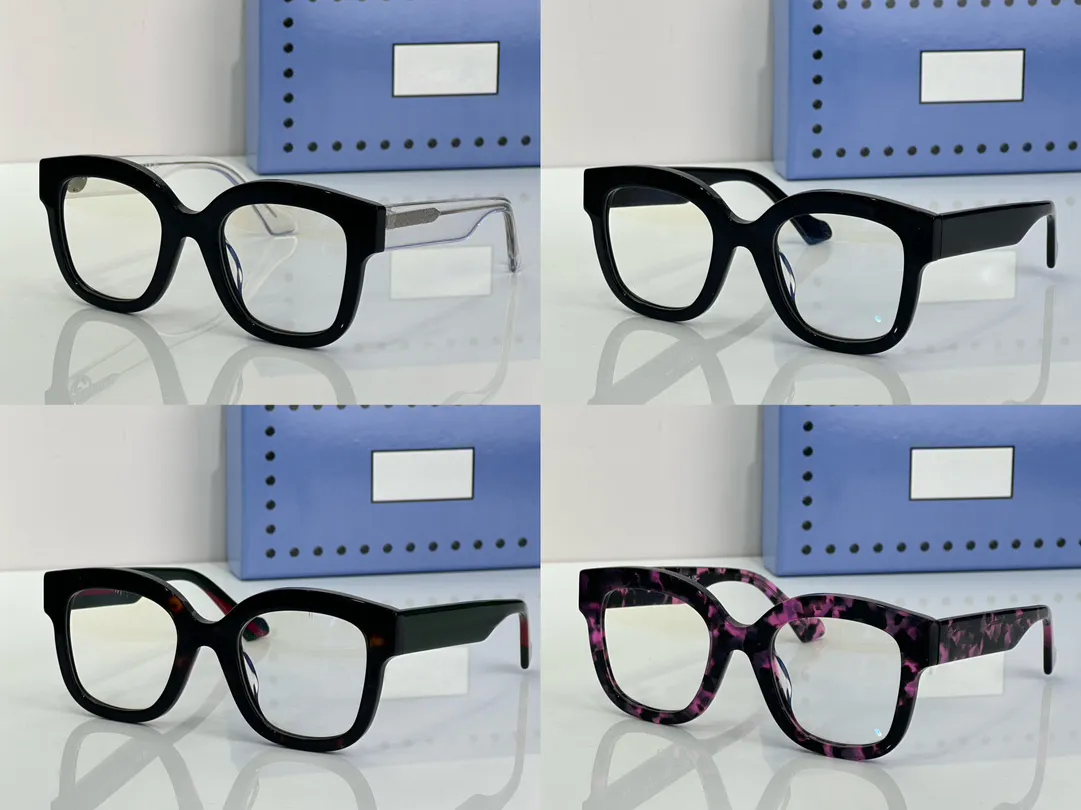 Hommes et femmes verres d'œil d'œil cadres des lunettes Cadre Clear Lens Mens Womens 1243 Dernière boîte aléatoire