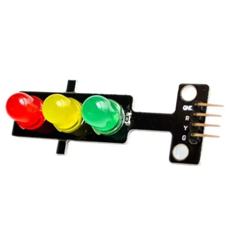 Mini Módulo de visualización LED de semáforo de 5V para Arduino Red amarillo verde 5 mm LED RGB Tráfico de tráfico