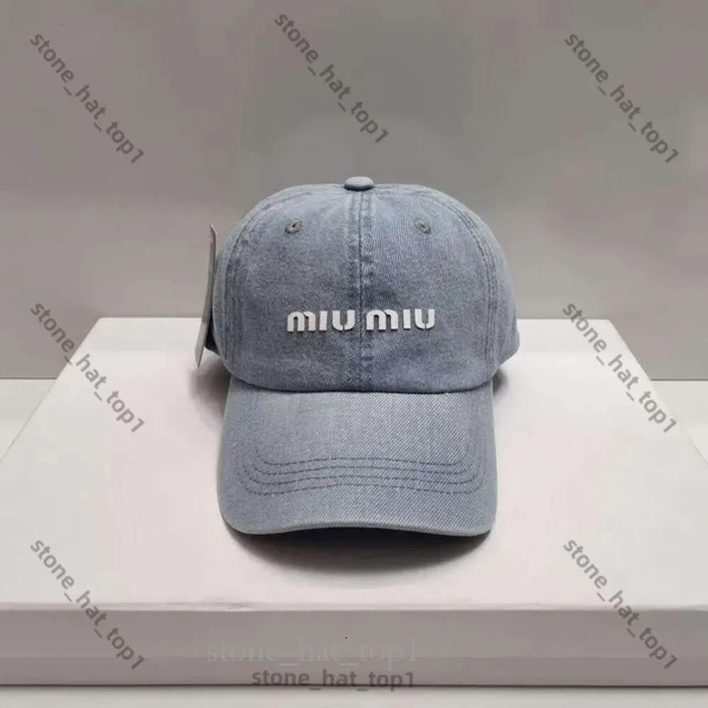 Mui Mui Hat Luxury Embroidered Large Letter Baseball Hat for Men Fashion Street Sun Proteciunment