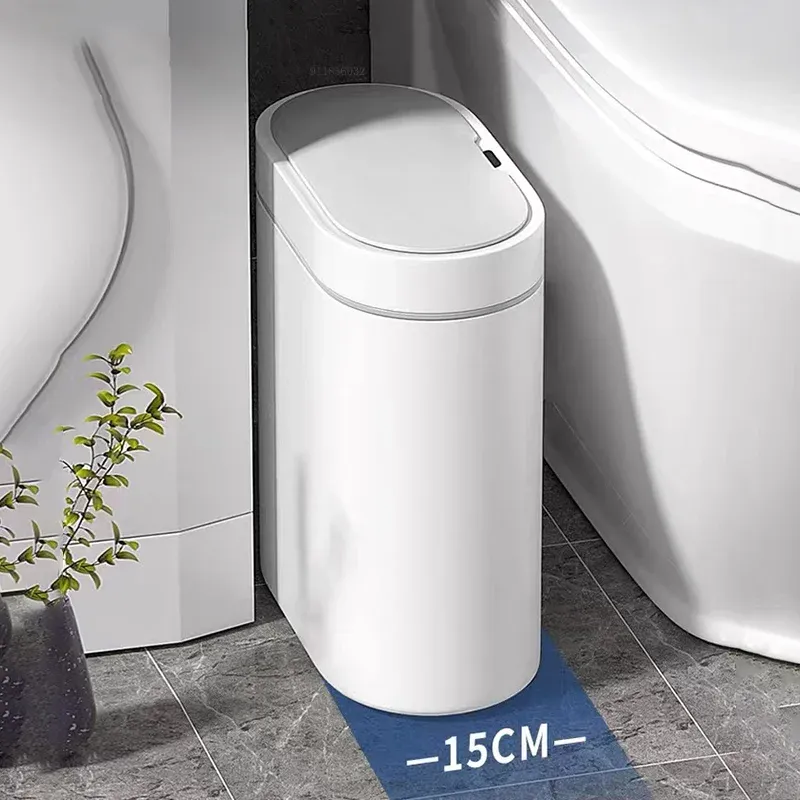 Microfoons SMART SENSOR PRUSH CAN ELEKTRONIC AUTOMATISCHE HOUDEN BADADY TOILET WATTERDE DRUIDE Smalle naadopslag Emmer Smart Home Trash Bin