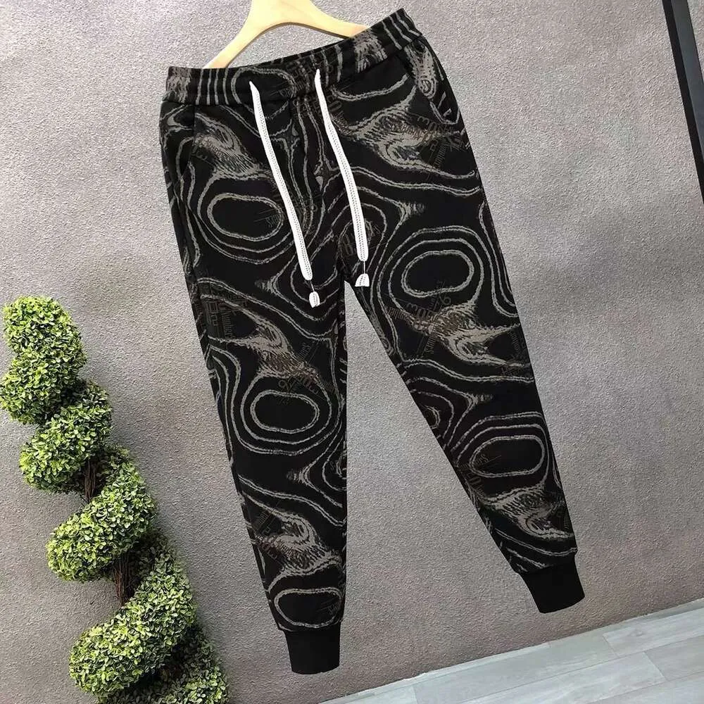 2024 Men's clothing New Pi Shuai Printed Trendy jog Brand Spring/summer Tie Feet for Youth Autumn mens joggers pants