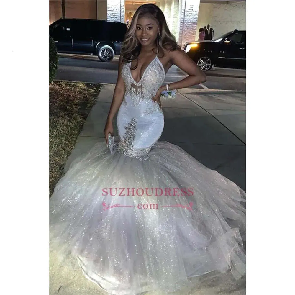Sparkling Mermaid Halter Prom Dress with Lace Applique & Beaded Backless  Sweep Train from Dhgate Prom Dresses - price 287.93