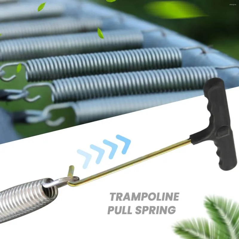 Tillbehör 2st trampolin Spring Pull Tool Puller T-krok