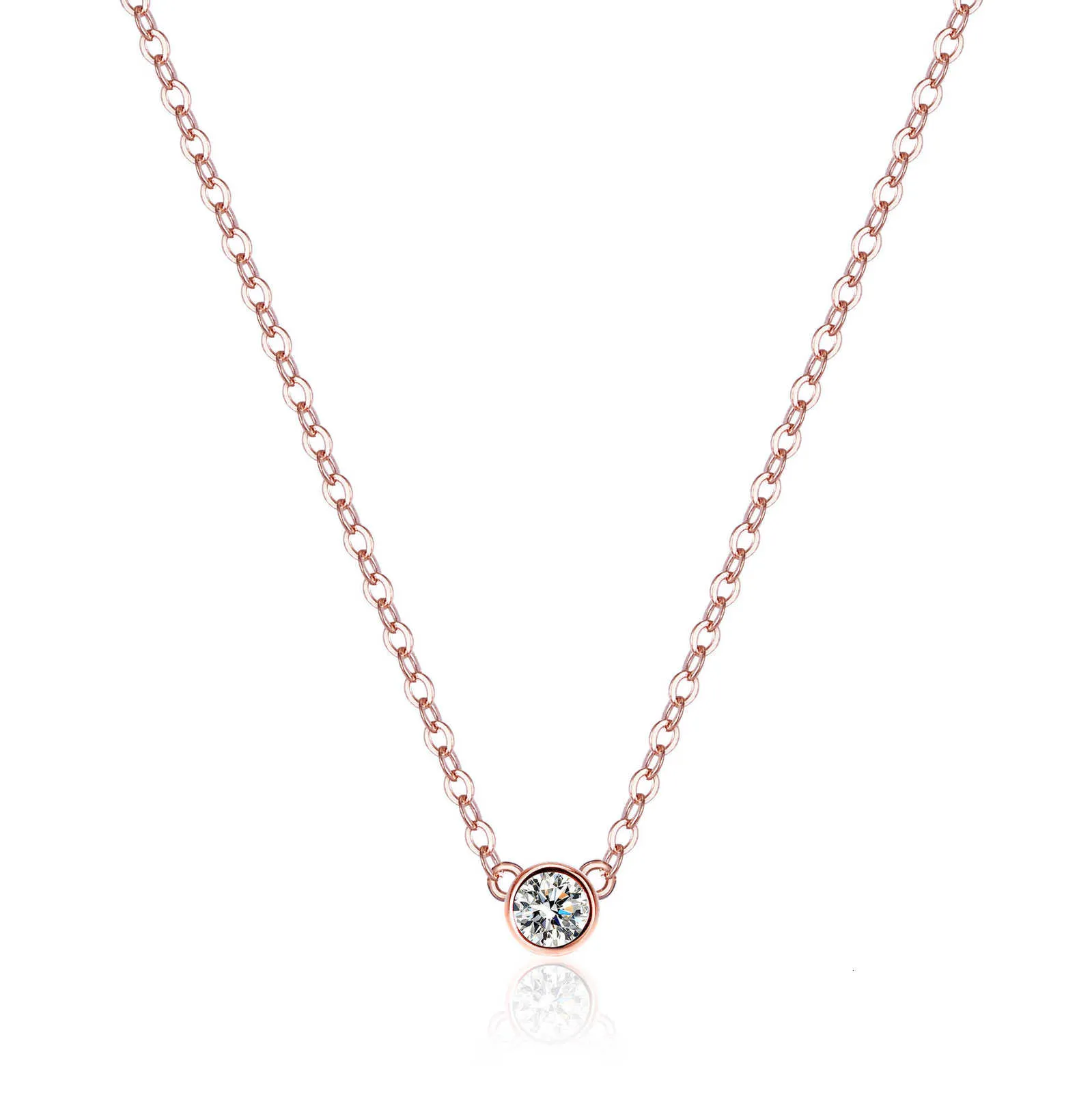 Sier 925 Senling Pendant 1 Moissanite Collese Fashion Mash