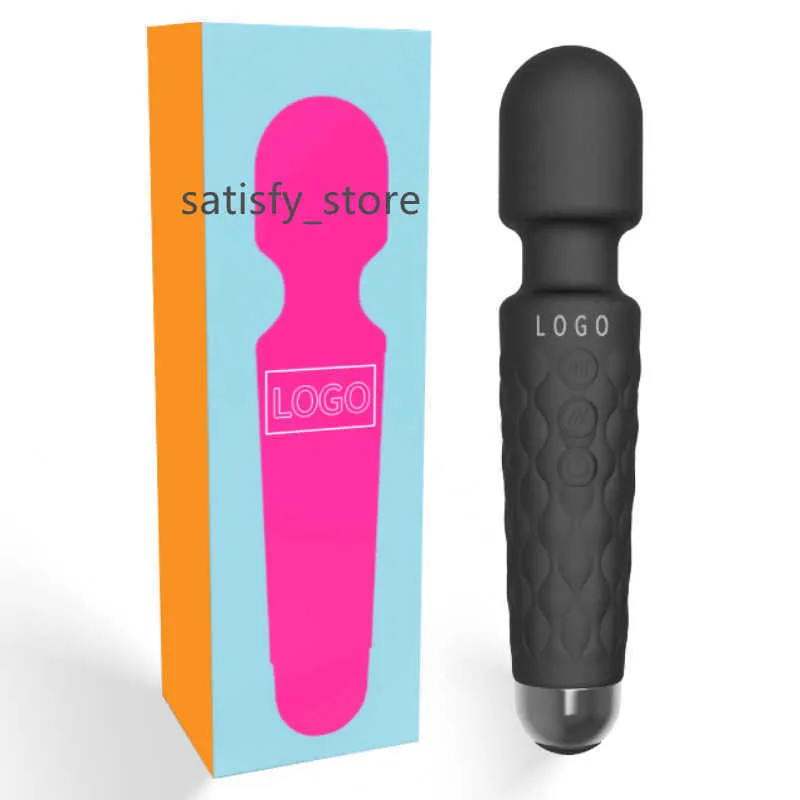 20 Frequncy -modus en 8 Speed Wand Massager Vibrador para mujeres groothandel volwassen vibrator sex speelgoed voor vrouwen