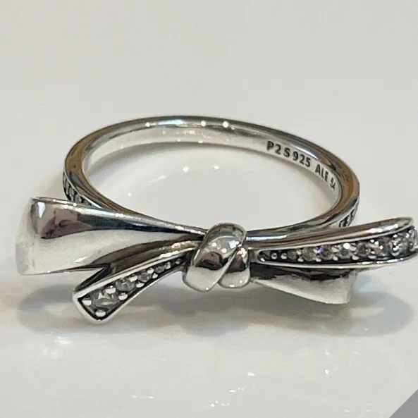 925 anello di prua luminoso in argento sterling Clear CZ Valentine's Day Designer Ring Anello di moda 197232CZ