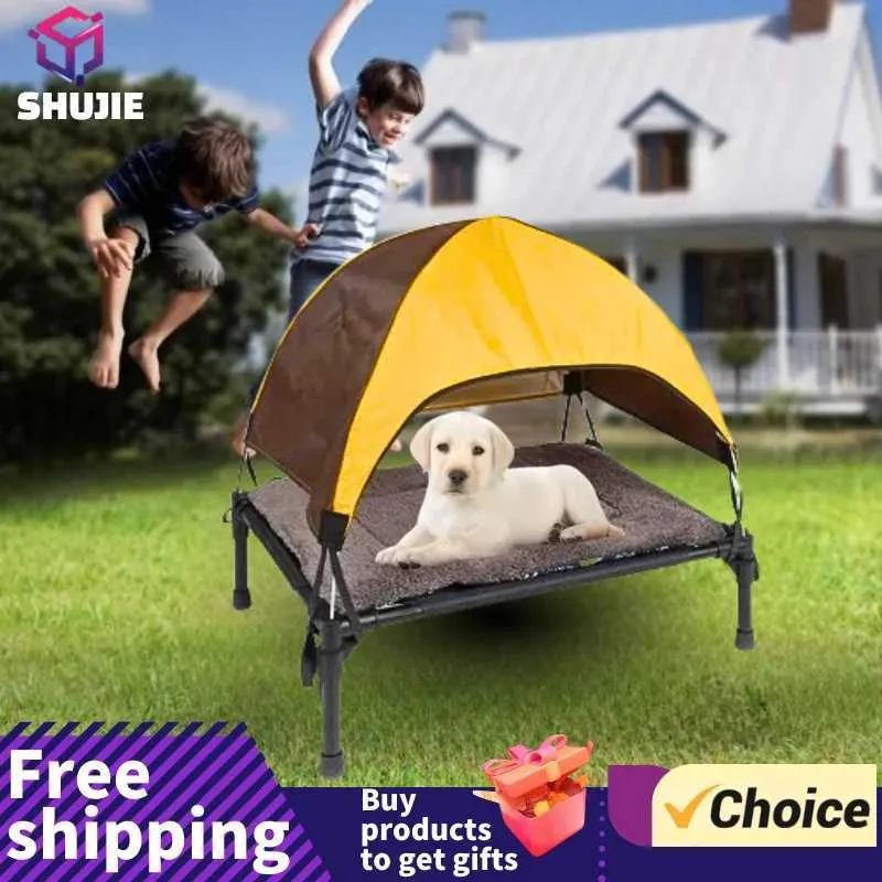 U8U5 EUHD Cat Carriers Crates Houses Outdoor foldable pet with detachable roof sunshade tent breathable dog bed camping carrying bag 240426