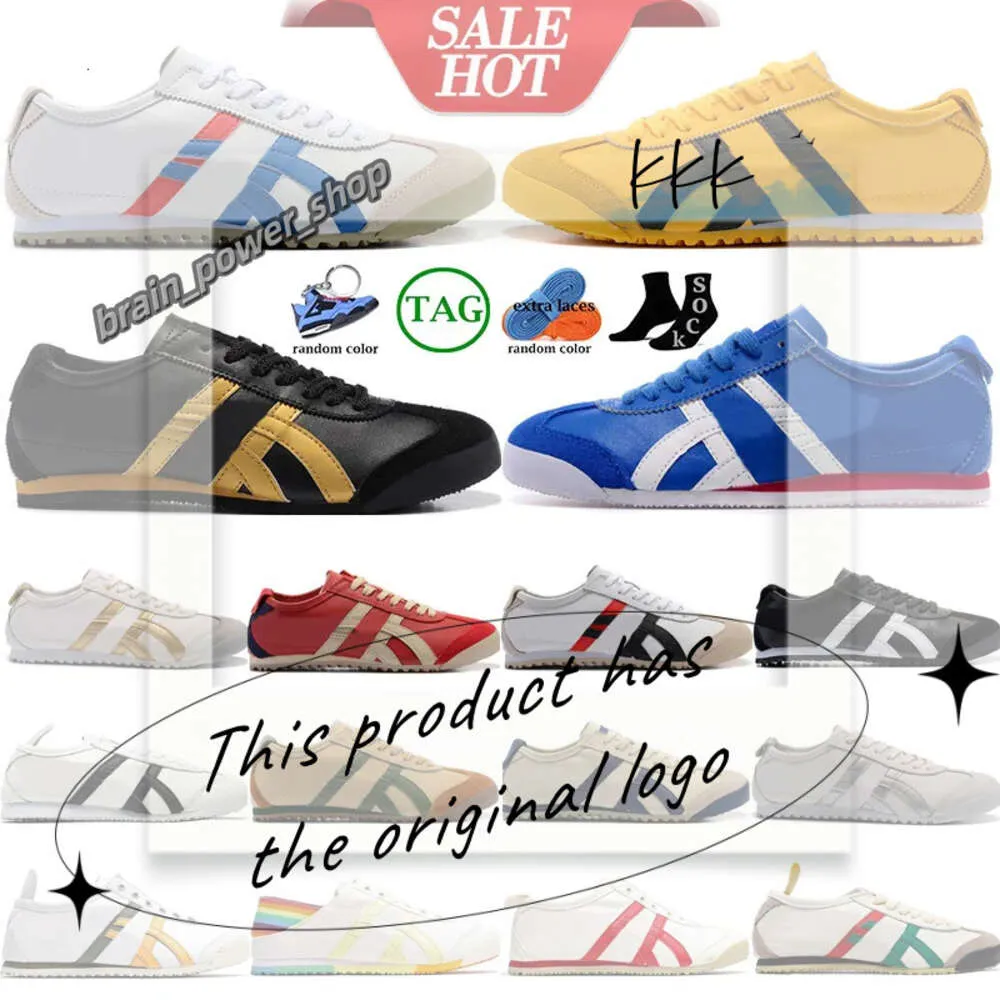 Designer Fashion de luxe de haute qualité Onitsukas Tiger Chaussures de course Femmes hommes toile baskets noir blanc bleu rouge jaune beige slipon trahis