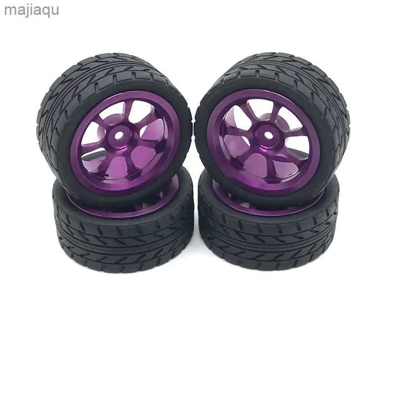 Electric/RC Car Applicable to Wltoys 144001 144010 124016 124017 124019 124018 RC automotive parts 65mm metal wheel rims+high grip rubber tiresL2404