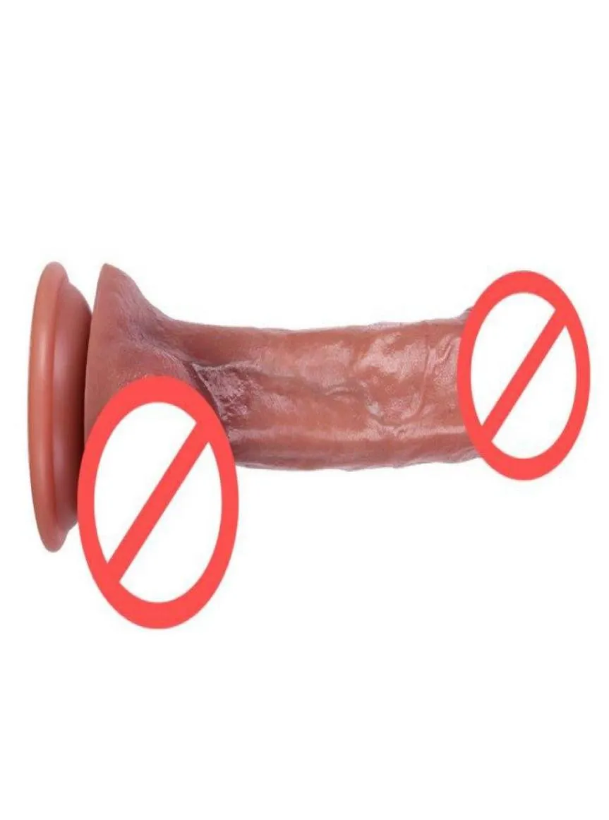 Supper Skin feeling Realistic Dildo soft material With Suction Cup Sex Toys for Woman Strapon Female Masturbation3962478