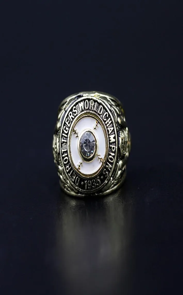 1935 Detroit Tiger Championship Ring Ring Ring Men039s Birthday Gift Fan Pudvenir4951363