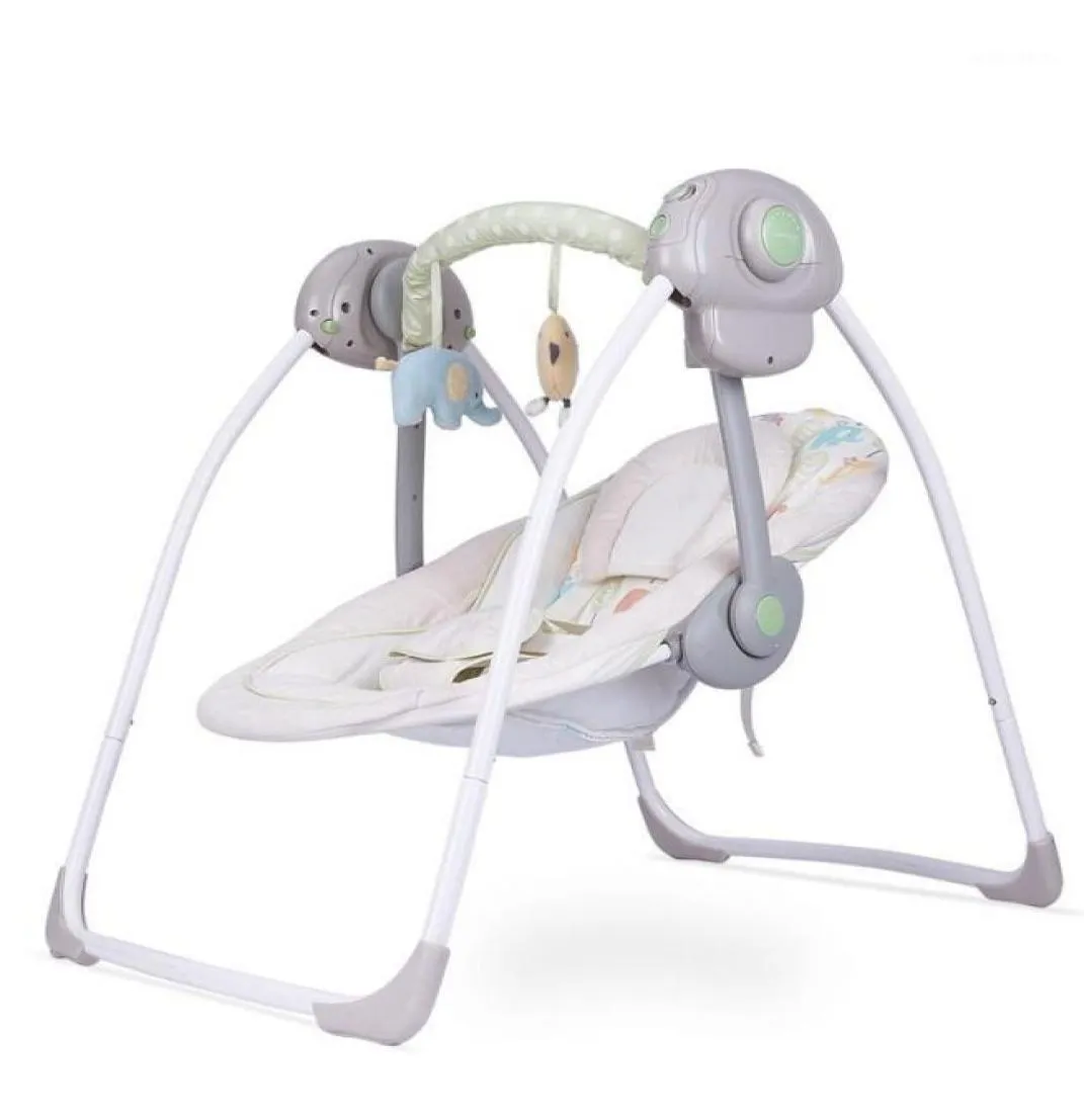 Bassinets Cradles 6 Gear To Soothe The Sleeping Baby Music Rocking Chair Electric Cradle Swing Born Soothing Chair19359945