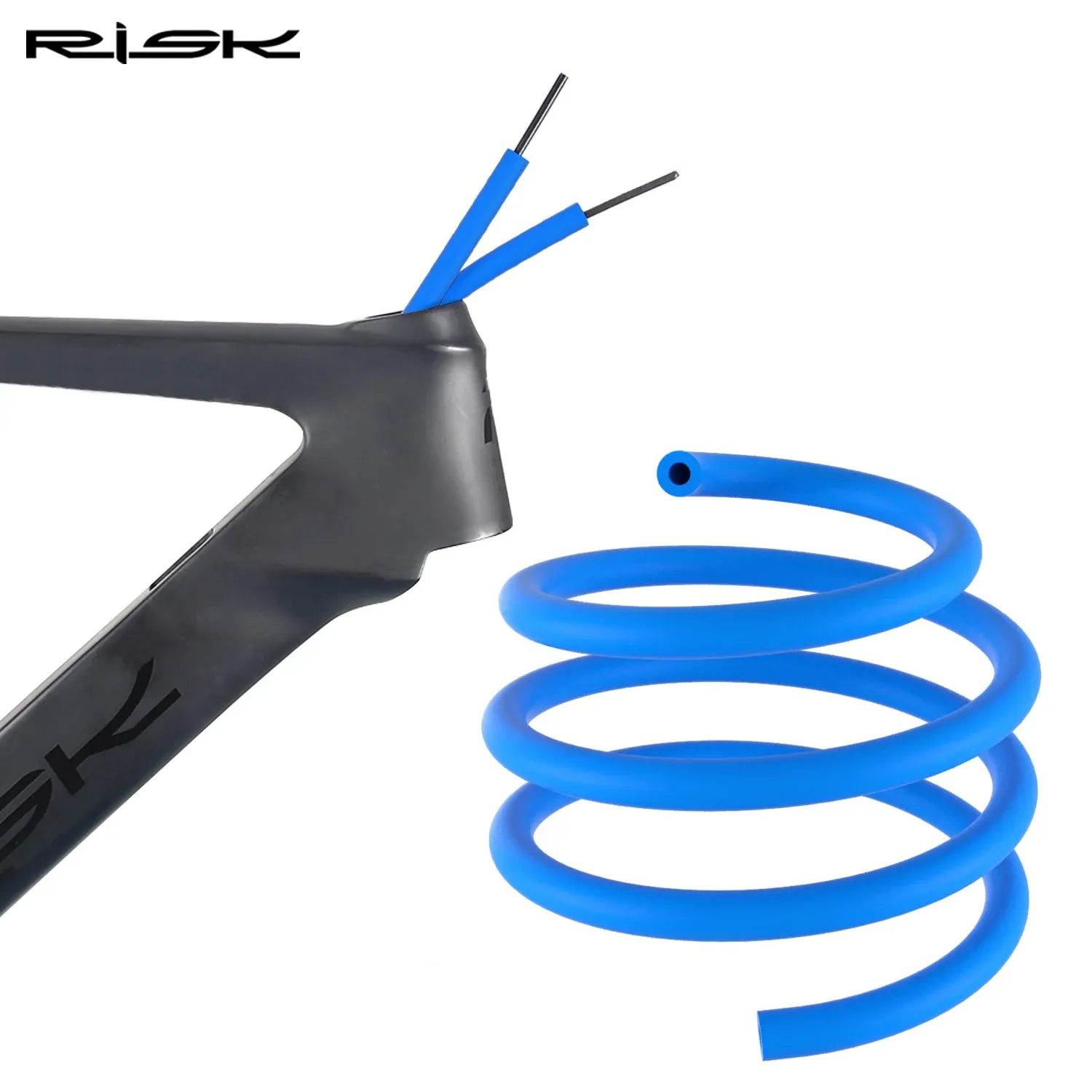 Teile Risiko RC306 Fahrrad Internalgehäuse Dämpfer für interne Kabel Routing -Kit -Fahrradrahmenschutzschwamm Rausch Reduzier 1,5 Meter