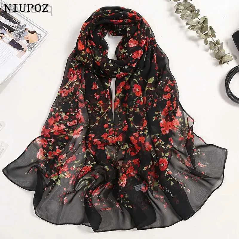 Schals Pflaumen Bosom Sommer Chiffon Schal Frauen Foulard Schal Bandana Eleganter Strand Sonnenschutz Hochwertiges D240426