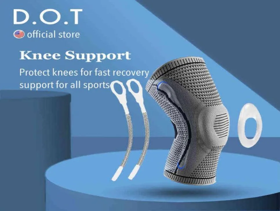 Dot orthopédiste abiet pour les genoux pour l'arthrite CrossFit Protector Galent pour le réchauffeur de la jambe de sport orthose du genou Garde de soutien 2114067164