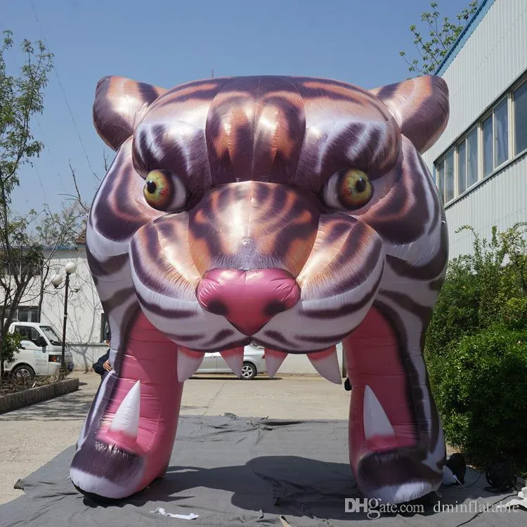 Spettacolo decorativo da 13 piedi all'ingrosso Tunnel di tigre per ingresso tigre artificiale