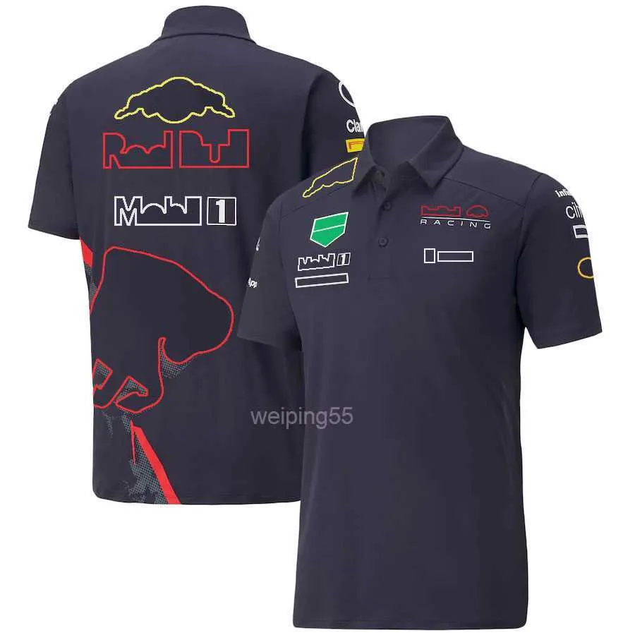 F1 Racing Polo Shirts T-shirt Formuła 1 Summer Nowi fani na świeżym powietrzu na krótki czas sportowy sport Top OwwersizealGom1