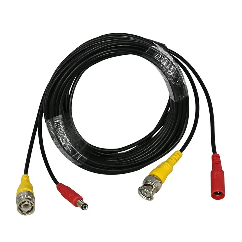 59ft 18m 32ft 10m BNC+DC CCTV -kabel voor analoge AHD CVI CCTV Surveillance Camera DVR Kit Video Power 2in1 Cable Camera