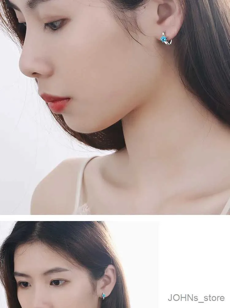 Dangle Chandelier Luxury Stud Earrings Crystal Heart Star Round Ear Rings Huggie Earring Women Female Black Piercing Brincos