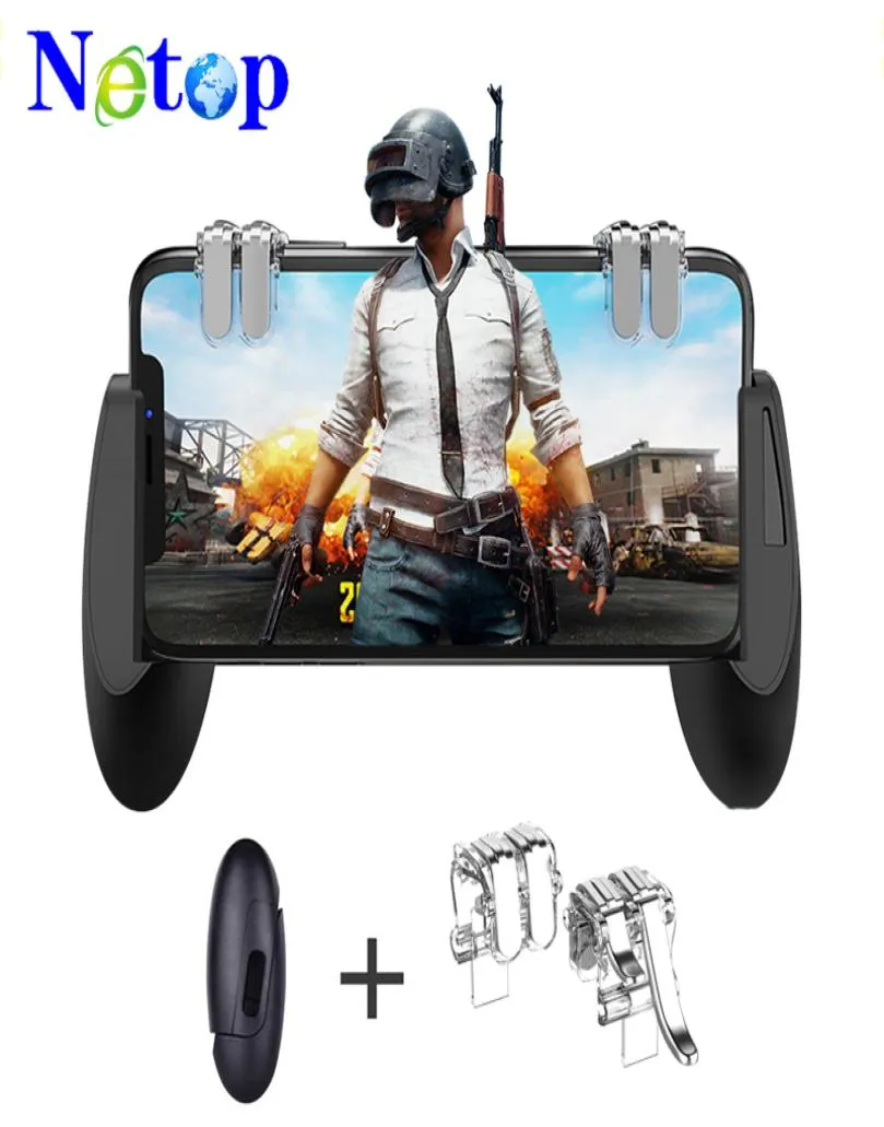 Netop PubG Mobile Game Controller GamePad Trigger AIM Bouton L1R1 L2 R2 Shooter Joystick pour iPhone Android Phone Game Pad Accesor7764409