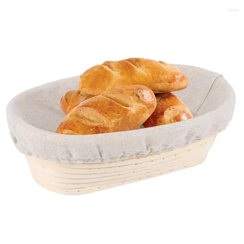 Plates Proofing Basket Round Oval Baking Dough Rattan Sourdough Baskets Bread For Flour With Liner