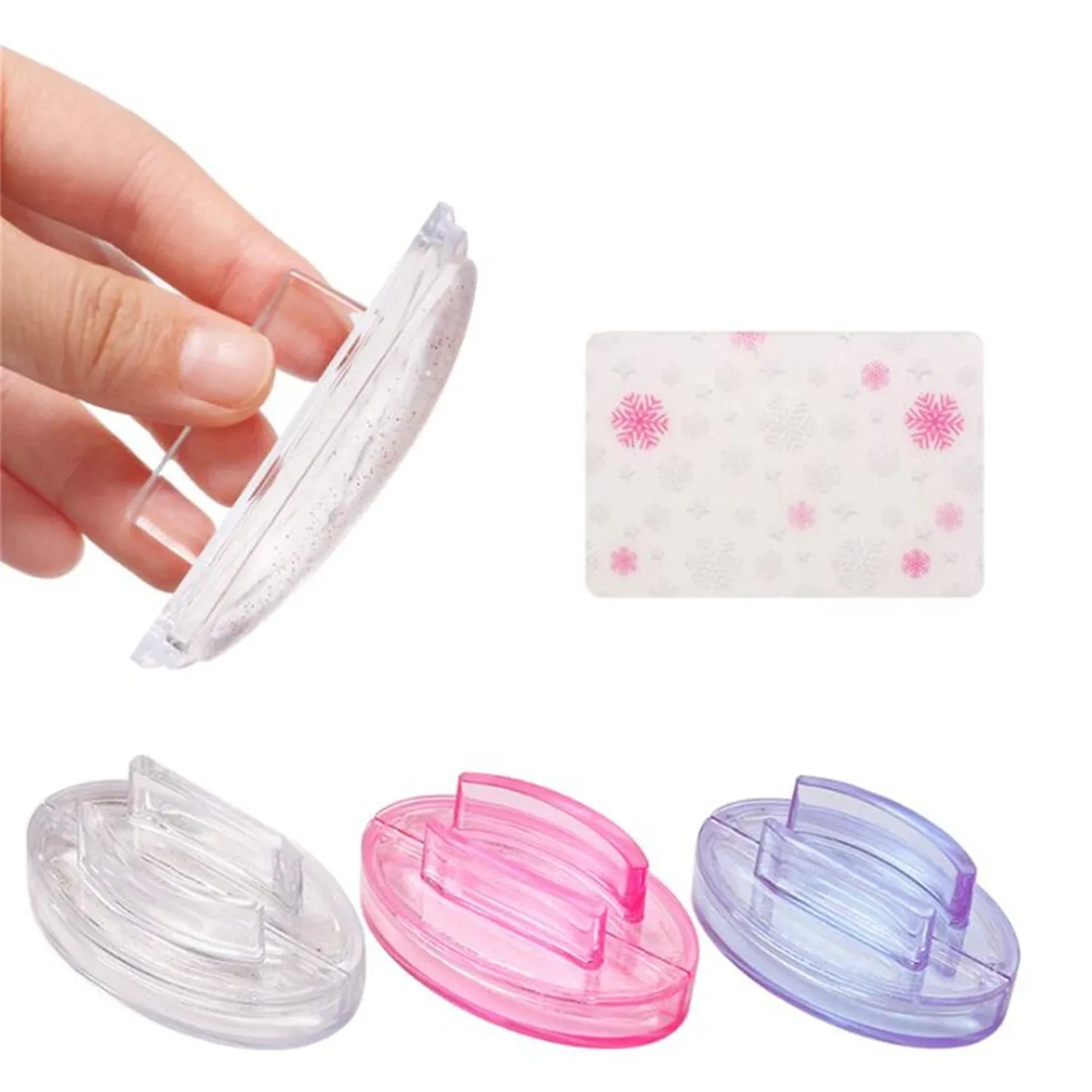 Kunst siliconen manicure stempel set manicure stamper met schraper nagelstempelplaat manicure gereedschap voor nagel salon home diy