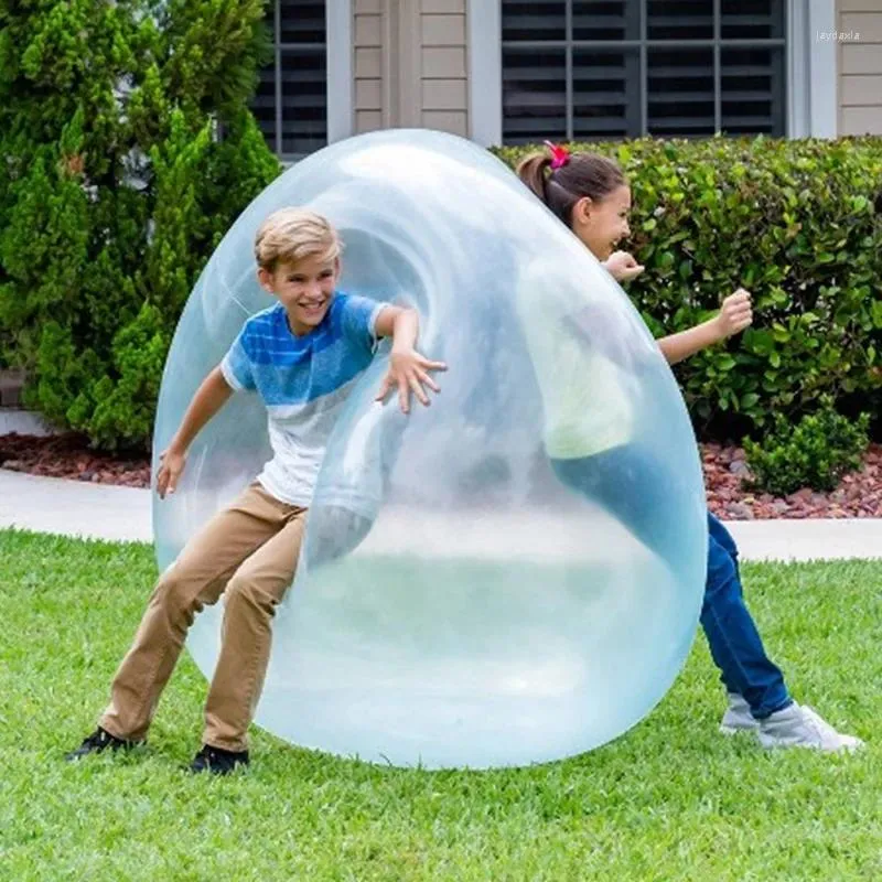 Parti dekorasyon yaz büyük çocuklar açık oyuncaklar yumuşak hava su dolu kabarcık topu patlamak balon eğlenceli oyun şişme havuz