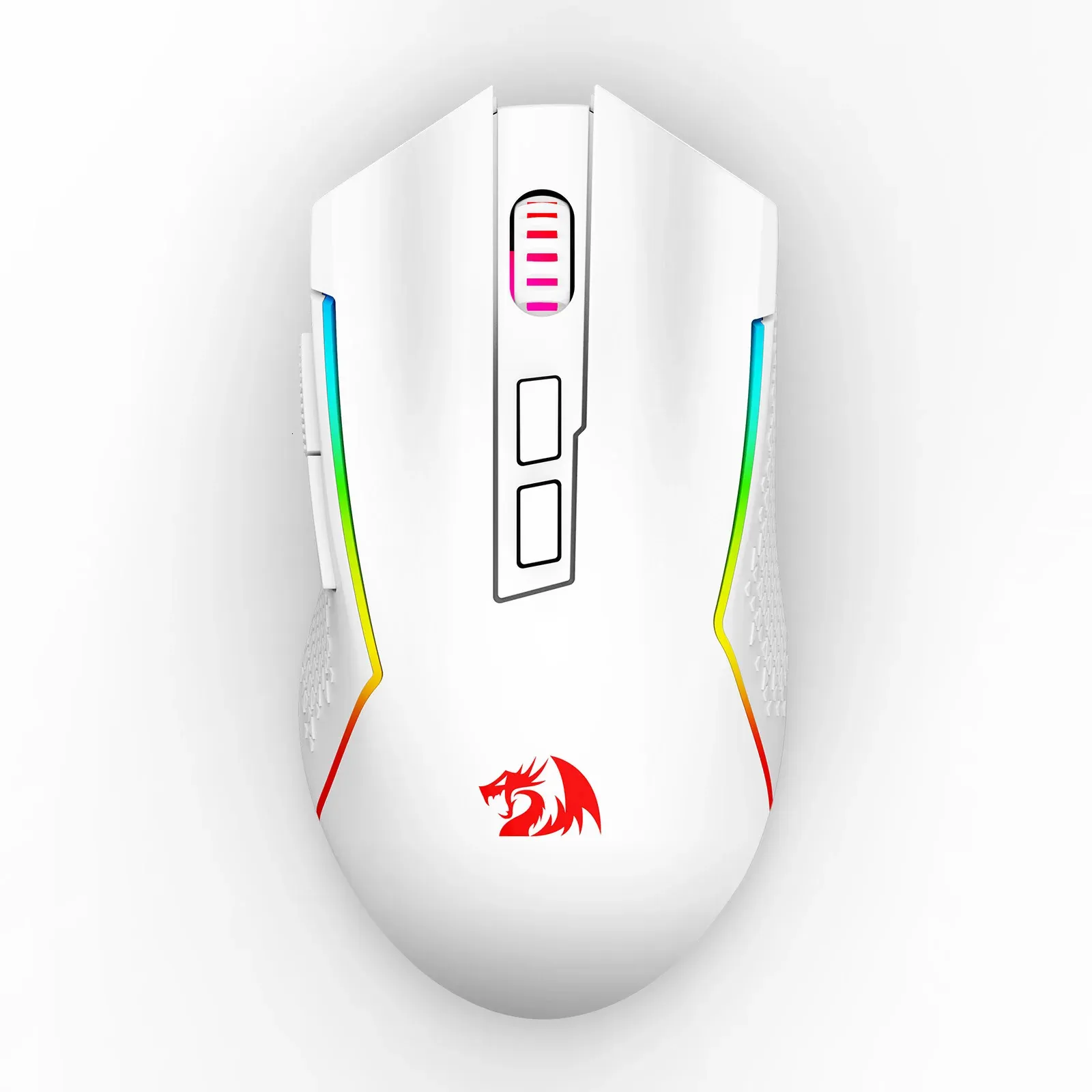 Redragon M693 BT 24G Bluetooth Gaming Bluetooth 8000 DPI Mouse Conexão de 3mode RGB Luz de fundo para PCMaclaptop White 240419