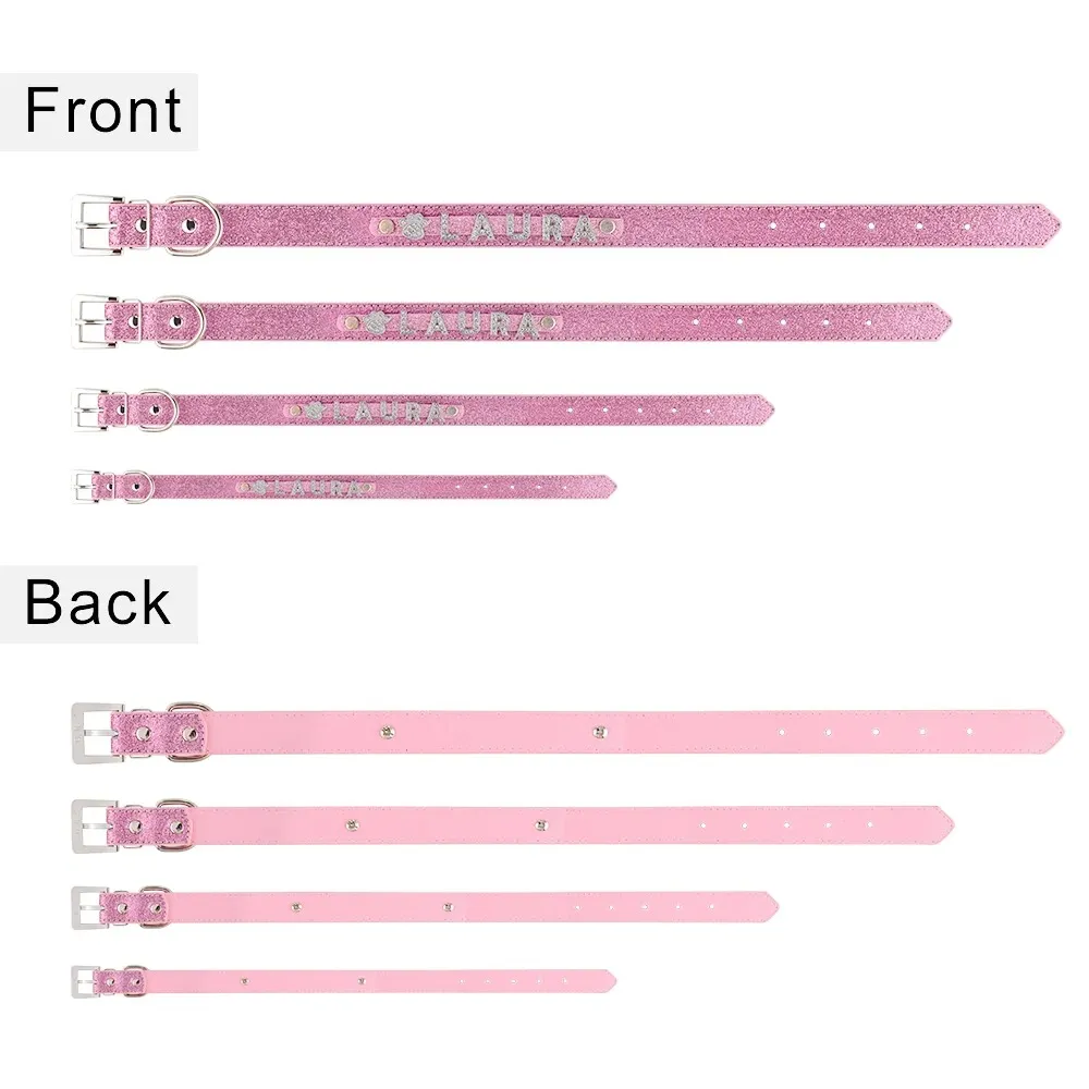 Collare Per Cani Bling / Collare Fenicottero Rosa / Collare Per - Foto 8