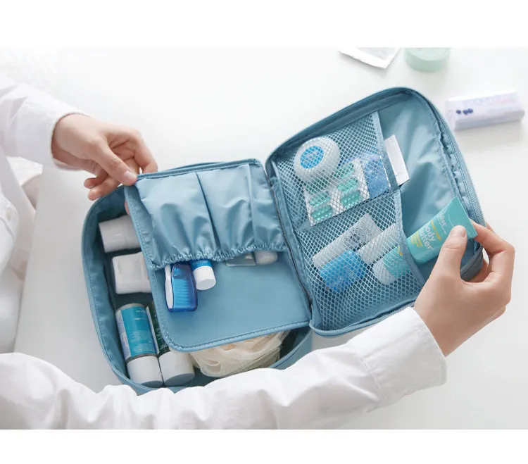 Corée du Sud Nouveau sac de voyage de voyage imprimé Lotion Lotion Emballage de voyage Sac de lavage de voyage Sac de finition de rangement de voyage imperméable