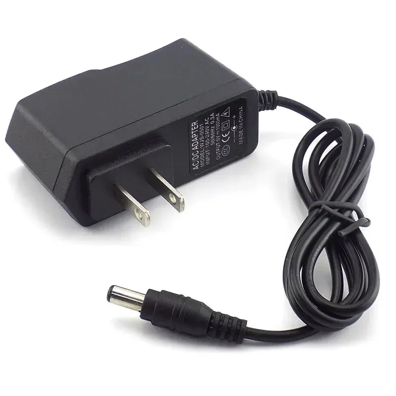 ANPWOO AC till DC Power Adapter levererar US EU Plug 100V - 240V Converter Adapter DC 5V 1A 1000MA för LED -strip CCTV -kamera