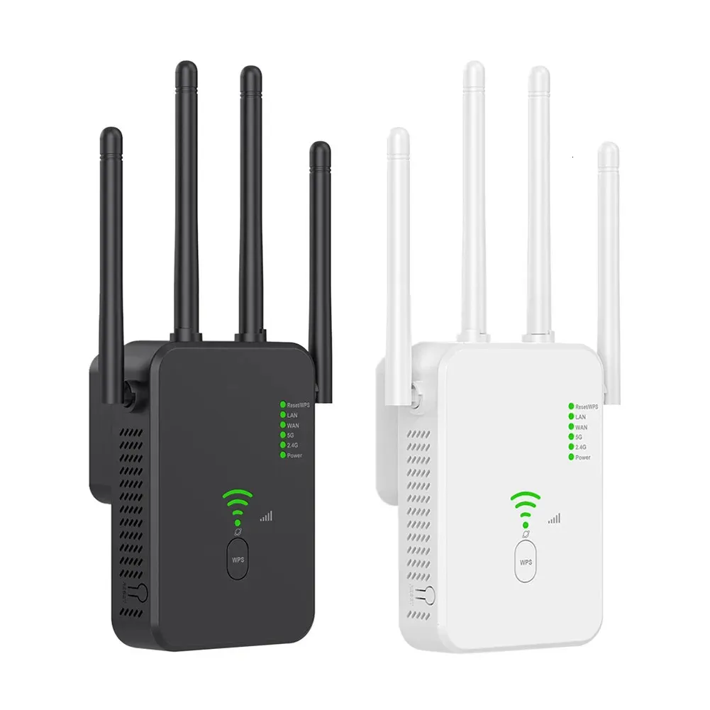 Wireless 5G WiFi Repeater 1200Ms Router Wifi Booster Dual Band Long Range Extender 5Ghz Signal Amplifier 240424_voghion.com