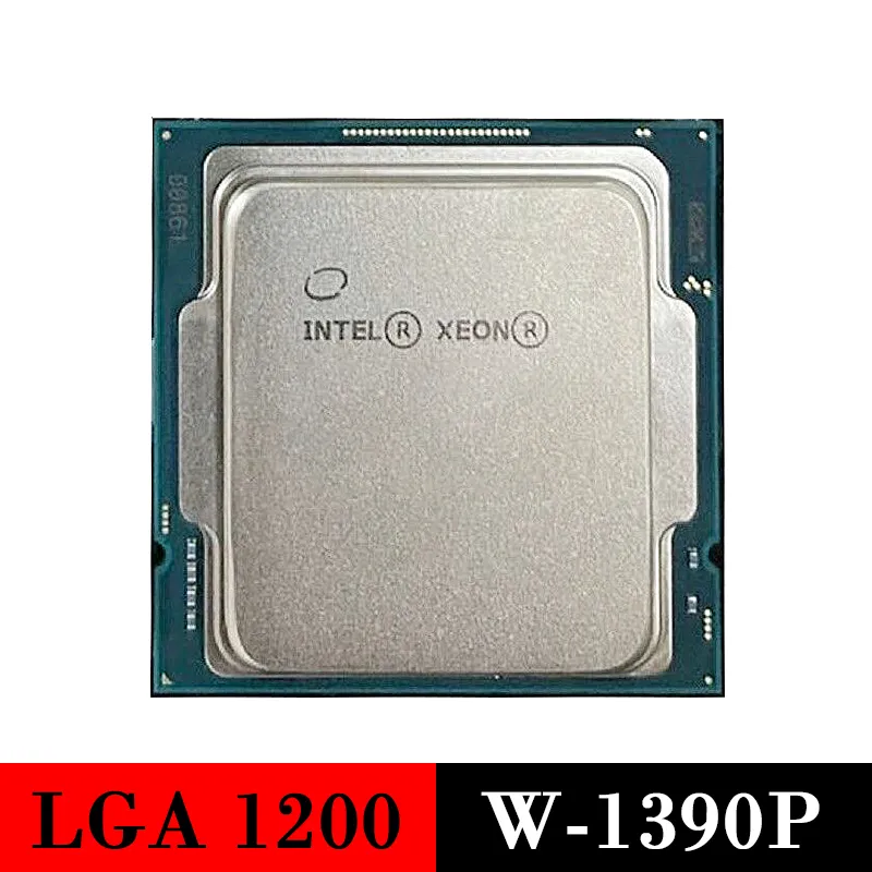 Processeur de serveur utilisé Intel Xeon W-1390P CPU LGA 1200 1390P W1390P LGA1200