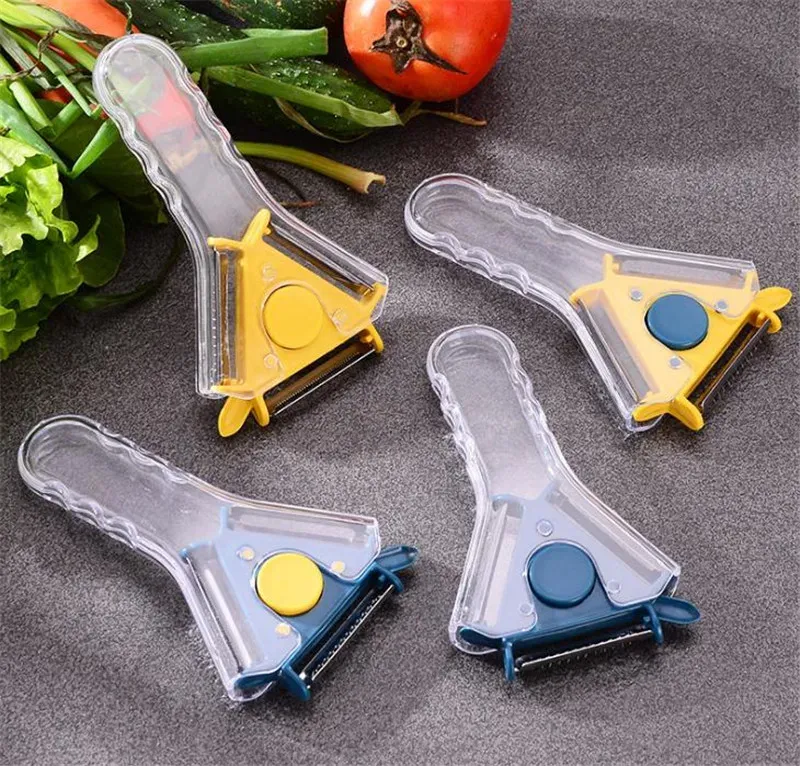 Fruit Vegetable Tools Peeler 3 in 1 Stainless Steel Blades Creative Grater Cucumber Carrot Potato Kitchen Gadgets dd813