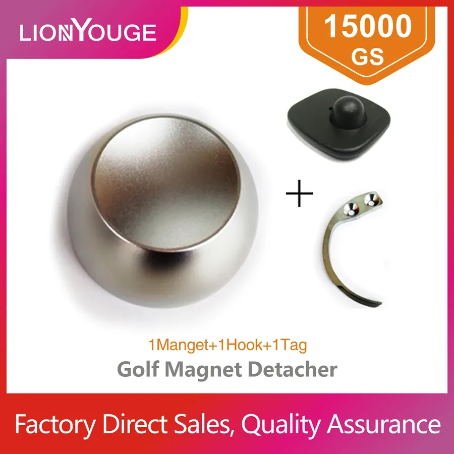 System Origional LIONYOUGE 15000GS Eas Magnet Golf Detacher For Clothes Store 1 magnet+1 tag+1 hook
