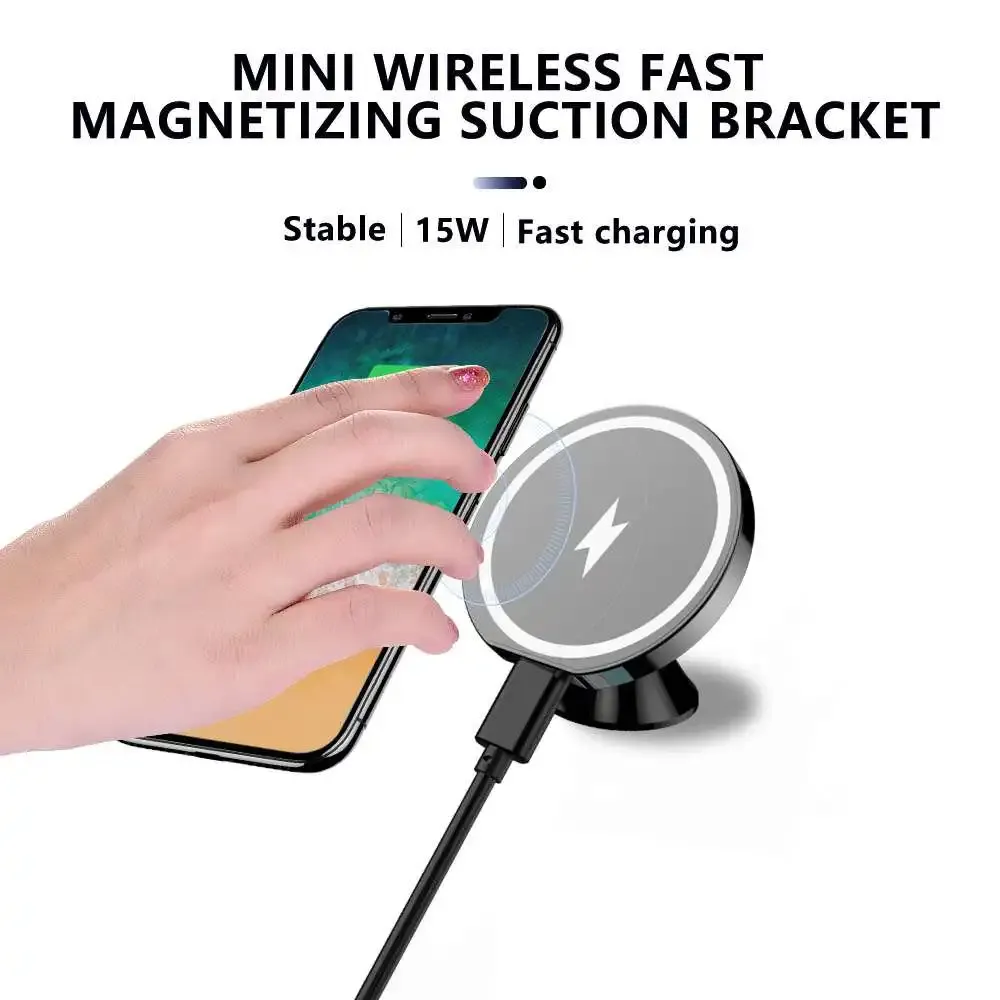 Chargers Car Téléphone du support du support de chargeur magnétique Typec / USB pour téléphone portable Magsafing Charger sans fil Pâte d'évent