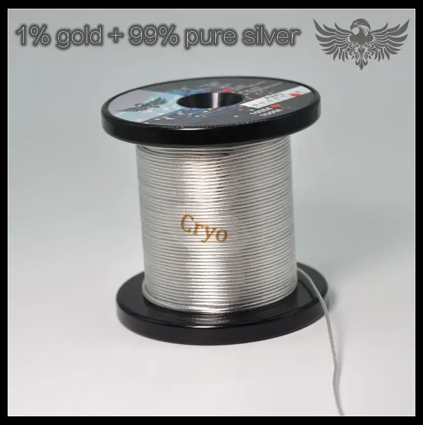 Hörlurar örnstandard 1% guld + 99% ren silver ultralow temperatur frysbehandling headset uppgradera kabel hög kvalitet hög mmcx