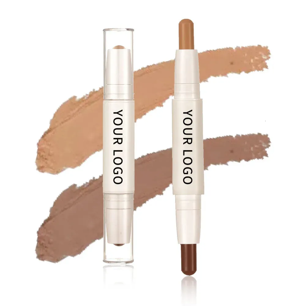 Contur Stick Doble Cabeza Contorno Contorno Imploude Matte Highlighters Shadow Con Pencil Cosmetics Private Etiqueto Al por mayor 240412