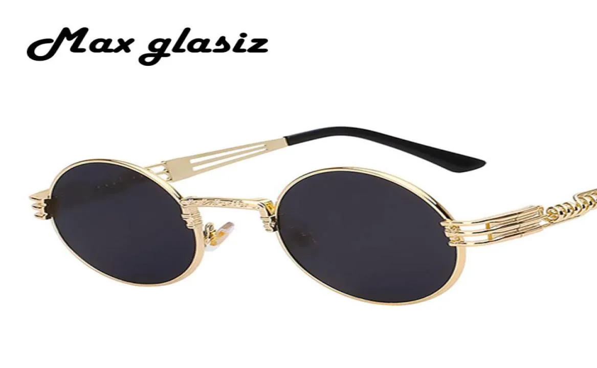 Menmerk Vintage Round Sun Glazen 2020 Nieuwe zilveren gouden metalen spiegel Kleine ronde zonnebrillen vrouwen goedkope hoogwaardige UV4001446086