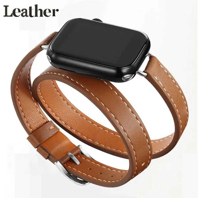 Titta på band Titta på Ultra 49mm 45mm 42mm 44mm 41mm 38mm 40mm Dual Tour Leather Strap IWatch Series 9 8 7 6 SE 5 4 3 2 Correa 240424