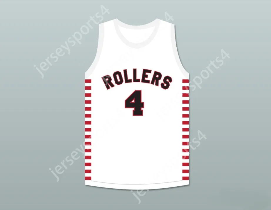 Custom Nay Mens Youth/Kinder Dino Martin 4 Providence Steamrollers White Basketball Trikot 2 genäht S-6xl