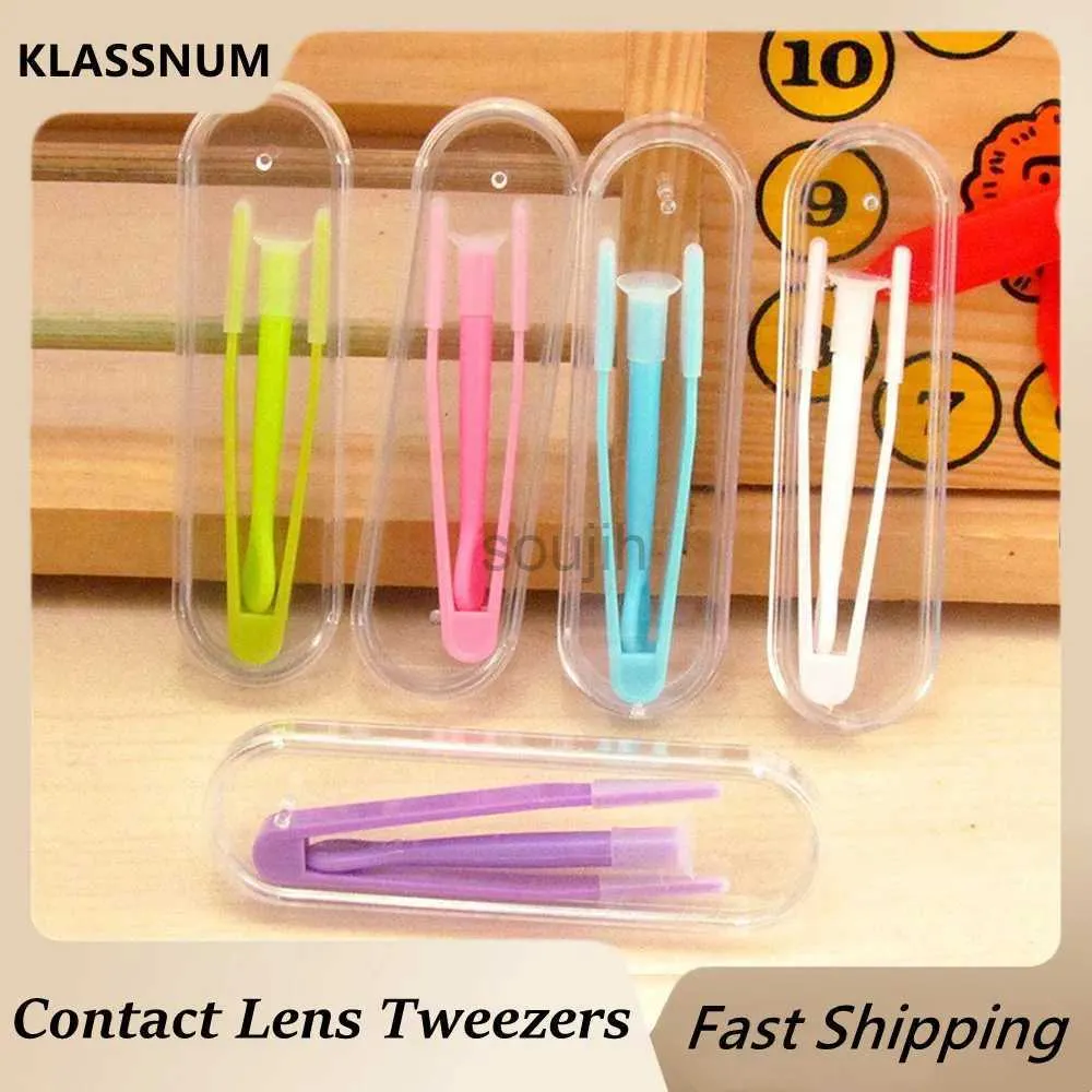 Contact Lens Accessoires 1 Set Inserteur Draaggereedschapslenzen Tweezers Zuig Stick Travel Kit voor oogzorg D240426