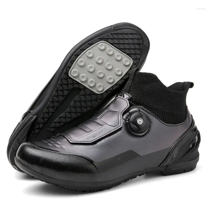 Dance Shoes Flat Pedal Bike Shoe MTB Cycling Sneaker Men Mountain High Cut Cleat Racing Road Speed Footwear