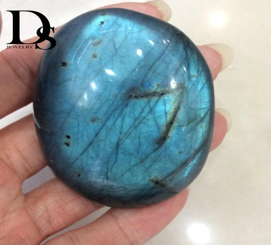 Naturalny labradorite Kamienne Kamienne Crystal rzemieślnicze kwarc Moonstone wypolerowane minerały uzdrawiające kamienie palmowe na imprezę Dekorowanie prezentów3747967