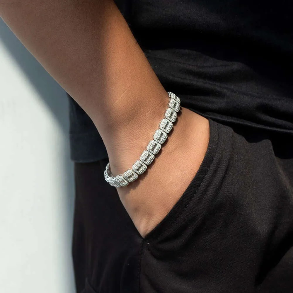 Baguette van topkwaliteit en ronde VVS Moissanites Moissanite Diamond Tennis Bracelet